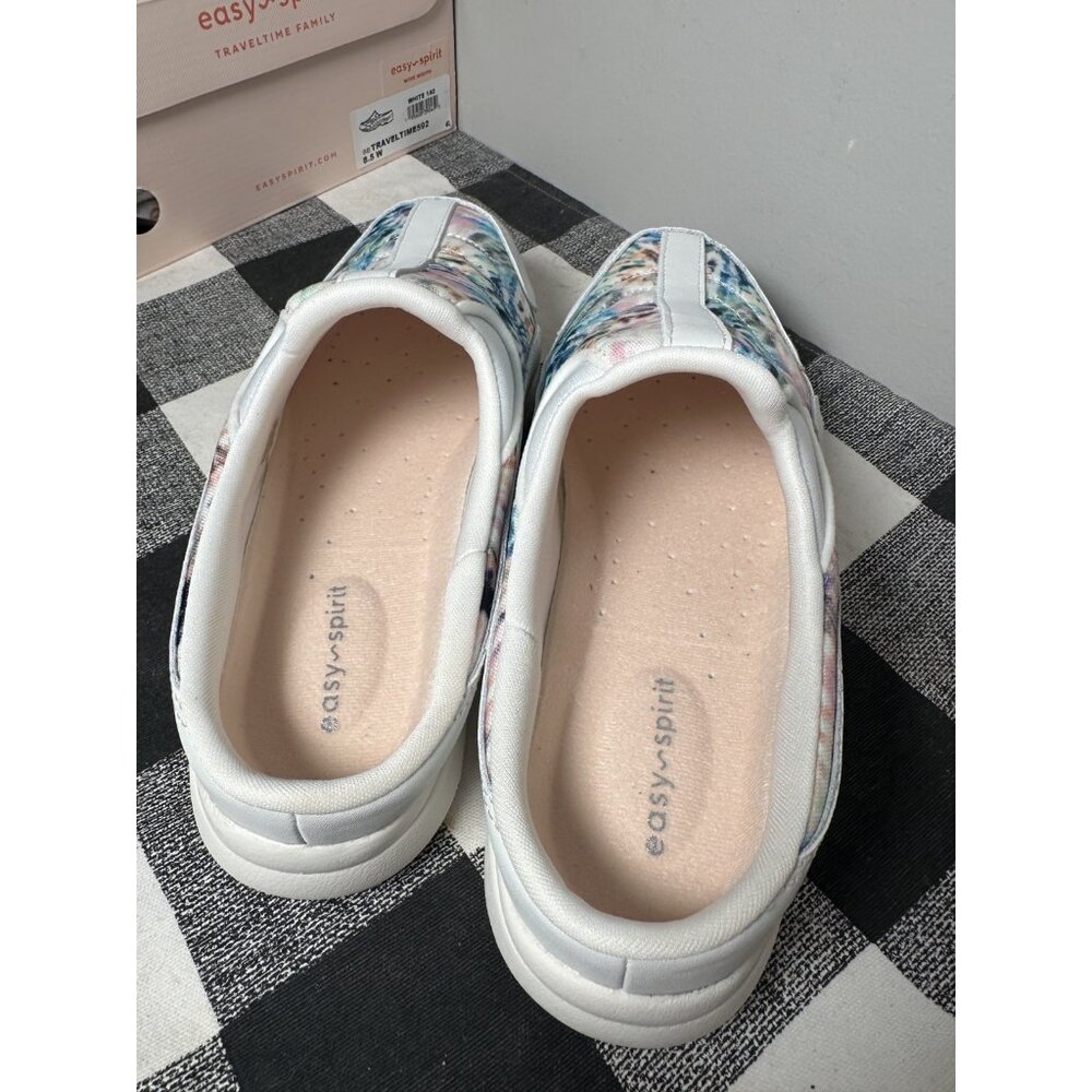 Womens Easy Spirit Traveltime Slip On Mule Clog Sneaker Shoes Size 8.5 W White - Picture 10 of 16